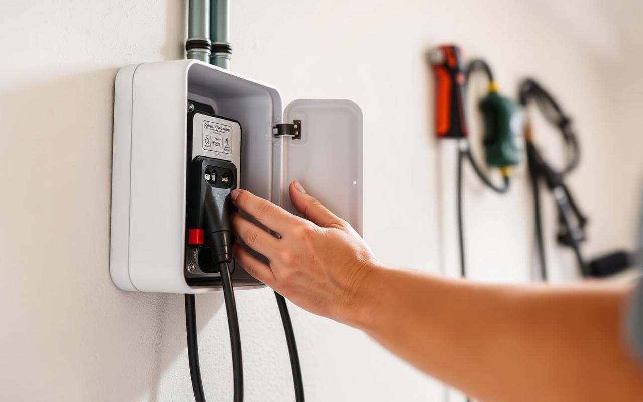 Installation einer Wallbox durch einen Elektriker